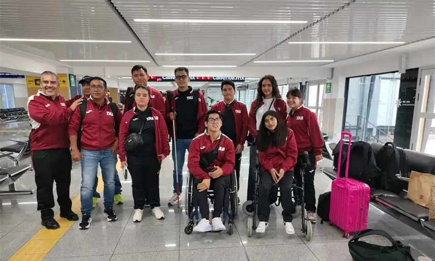 Entre aplausos, fue recibida la delegación tabasqueña, tras competir en la Paralimpiada Nacional 2026