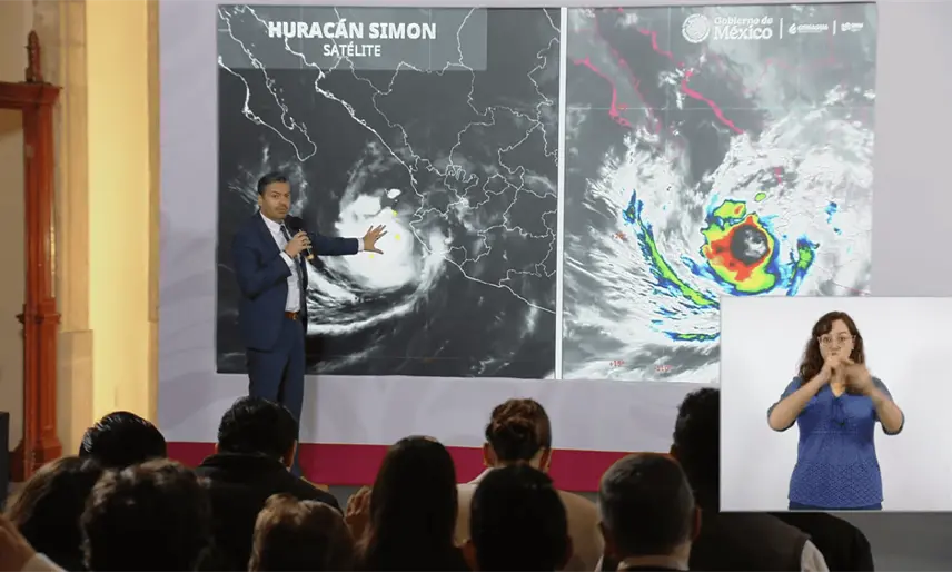 En alerta Jalisco, Sinaloa y Nayarit, el paso de "Simón" dejará lluvias importantes en las tres entidades: Conagua