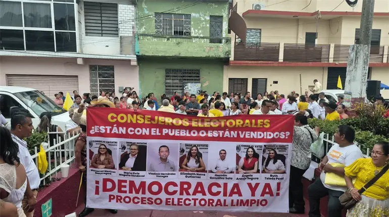 Advierte PRD Tabasco toma de juntas distritales si se nombran vocales afines a Morena