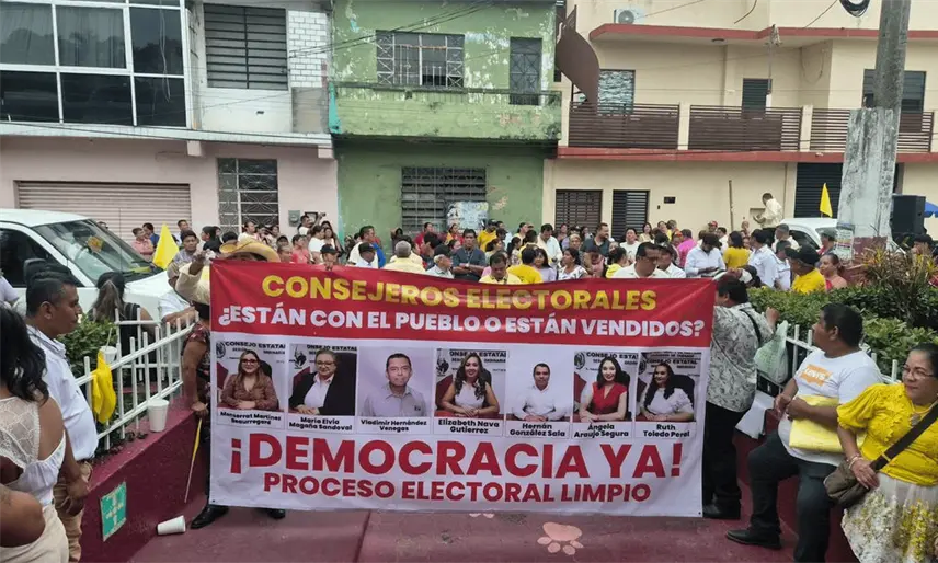 Advierte PRD Tabasco toma de juntas distritales si se nombran vocales afines a Morena