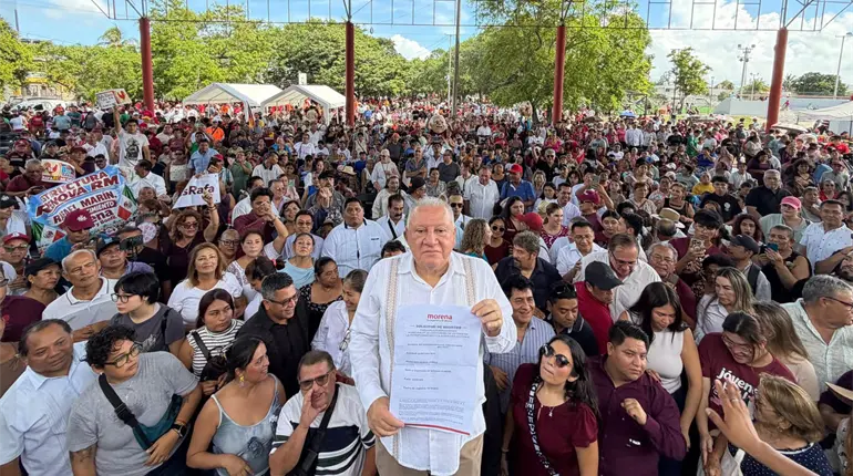 Rafa Mar&iacute;n se inscribe para competir por la alcald&iacute;a de Benito Ju&aacute;rez, Quintana Roo