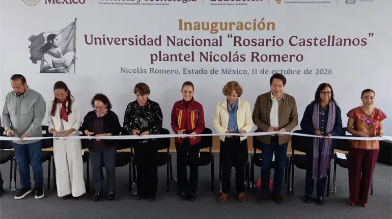 La educaci&oacute;n cierra la puerta a la delincuencia: Sheinbaum al inaugurar universidad