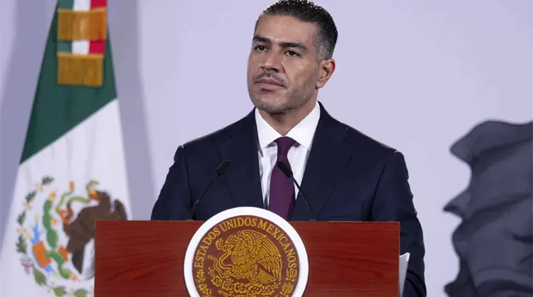 Harfuch resalta en La Ma&ntilde;anera detenci&oacute;n de polic&iacute;a de Tabasco