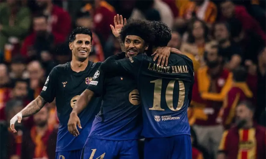 Barcelona golea al Galatasaray, Atlético de Madrid vence al Manchester United