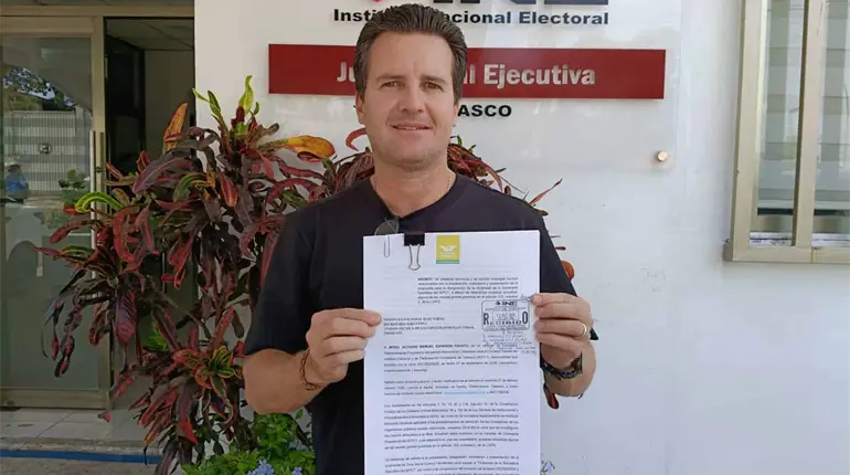 Formaliza Gaudiano denuncia contra el IEPC ante el INE