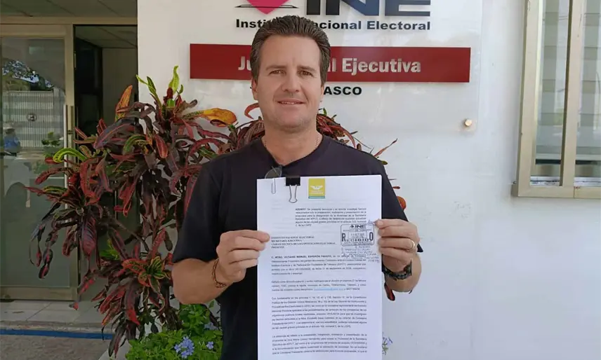 Formaliza Gaudiano denuncia contra el IEPC ante el INE