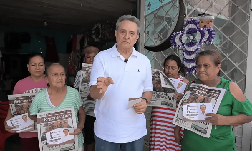 Pío López, hermano de AMLO, inicia recorridos en Tuxtla Gutiérrez rumbo a 2027