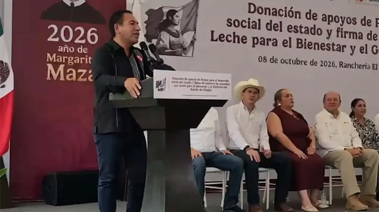 Como gran luchador social califica gobernador de Chiapas al gerente de responsabilidad social de Pemex, Ra&uacute;l Ojeda