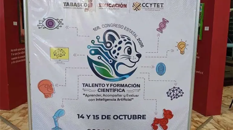 Inauguran el Primer Congreso Estatal de Talento y Formaci&oacute;n Cient&iacute;fica en Tabasco con enfoque en Inteligencia Artificial