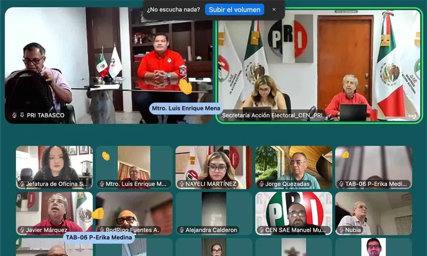 PRI Tabasco traza ruta electoral hacia 2027; instala mesa de representación estatal