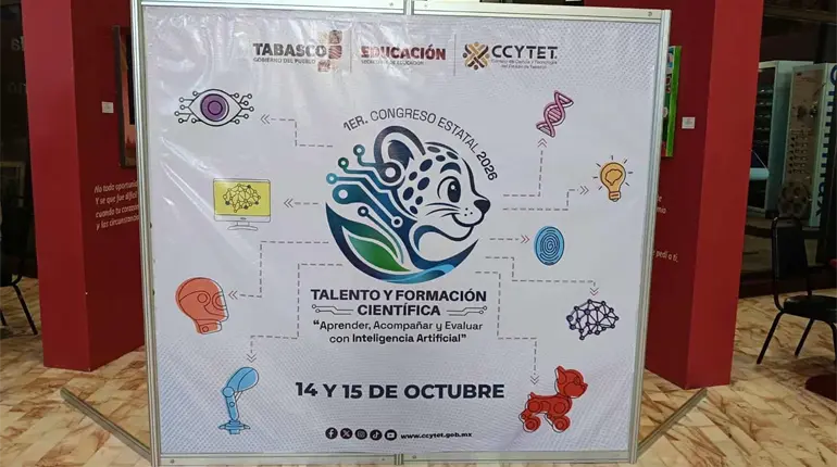 Inauguran el Primer Congreso Estatal de Talento y Formaci&oacute;n Cient&iacute;fica en Tabasco con enfoque en Inteligencia Artificial