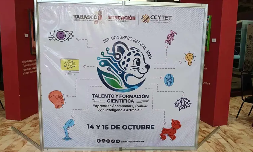 Inauguran el Primer Congreso Estatal de Talento y Formación Científica en Tabasco con enfoque en Inteligencia Artificial