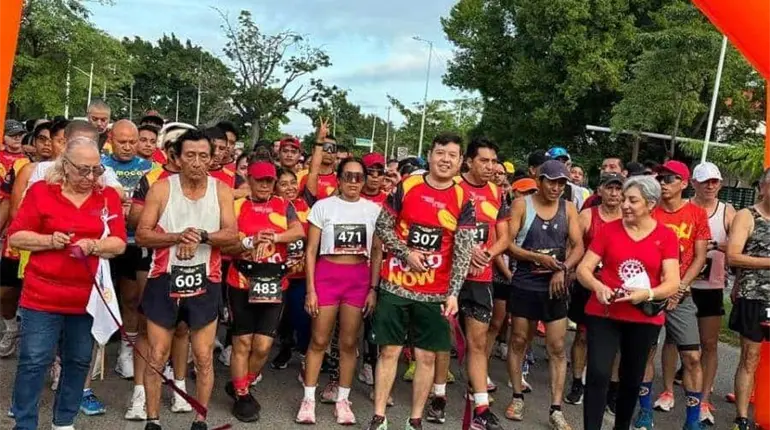 Presentan la 9na carrera atl&eacute;tica &acute;Pongamos fin a la Polio&acute; del Club Rotario Tabasco