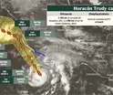 Alertan por hurac&aacute;n Trudy categor&iacute;a 3 cerca de las costas de Jalisco y Colima