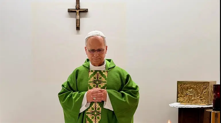 Papa Le&oacute;n XIV celebra misa en el Hospital Gemelli