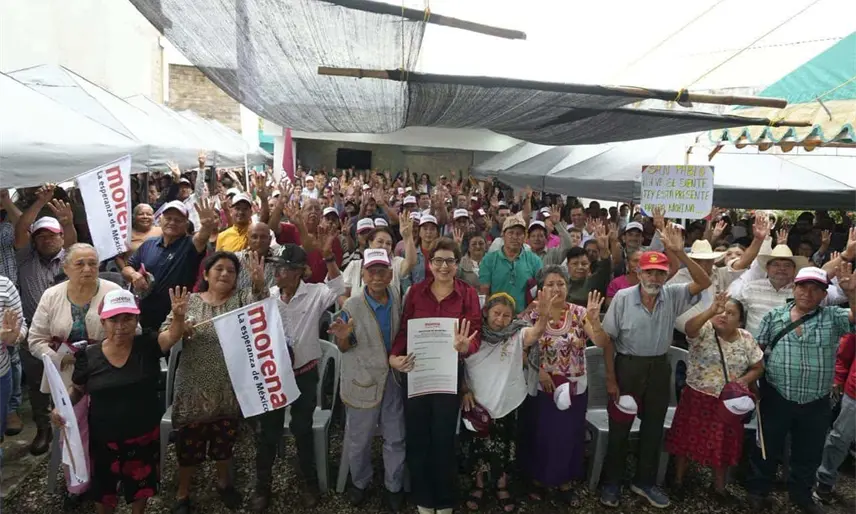 ¡Va Tey Mollinedo otra vez por Teapa! Se registra para la Coordinación Municipal