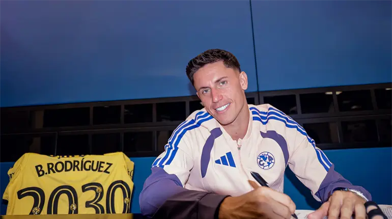 Brian Rodr&iacute;guez renueva contrato con el Am&eacute;rica hasta el 2030