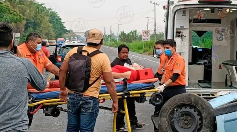 3 personas heridas y da&ntilde;os materiales dejan 2 accidentes en Centro