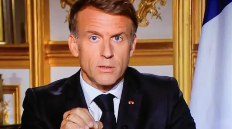 Macron condena actos violentos durante protestas en Francia