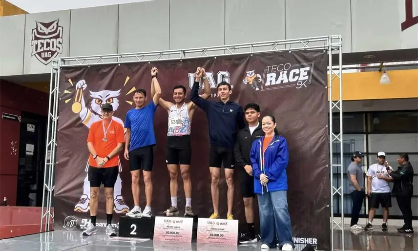 Cerca de 500 corredores formaron parte del Teco Race de 5 km, organizado por la UAG campus Tabasco