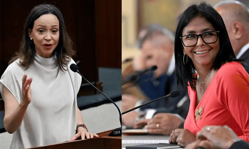 Sería interesante, responde Trump sobre posible contienda electoral en Venezuela entre Delcy Rodríguez y Corina Machado