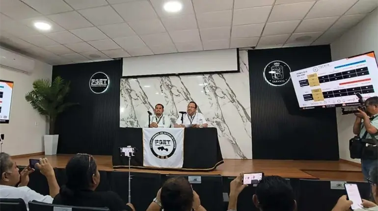 Informa FGE sobre desarticulaci&oacute;n de banda en Huimanguillo y mejoras en el trabajo judicial