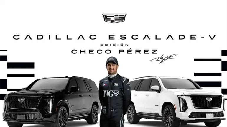 Cadillac presenta su camioneta edici&oacute;n Sergio P&eacute;rez limitada y con un precio de m&aacute;s de 4 millones de pesos