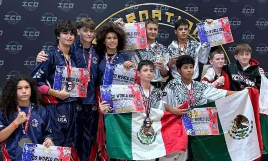 Artemarcialistas tabasqueños cosechan conquistan múltiples medallas en el Mundial ICO de Francia