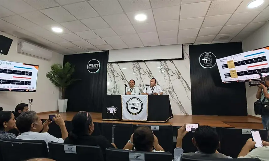 Informa FGE sobre desarticulación de banda en Huimanguillo y mejoras en el trabajo judicial