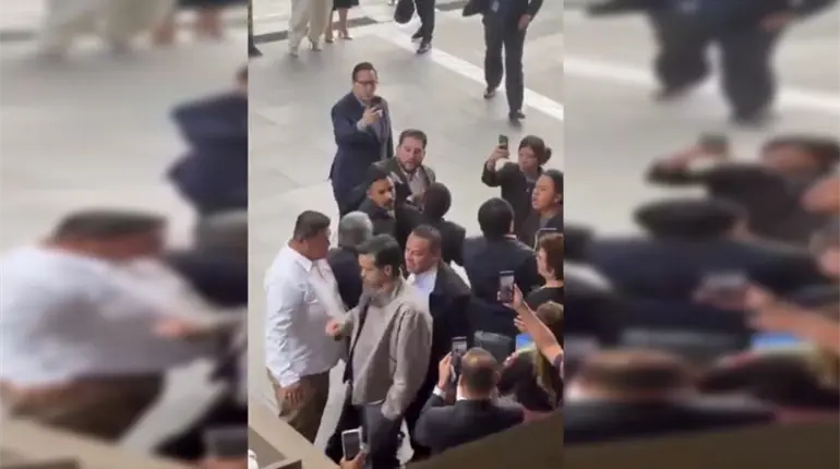 Diputado del PRI confronta y llama "asesino" a M&aacute;ynez en San L&aacute;zaro por agua contaminada en Jalisco