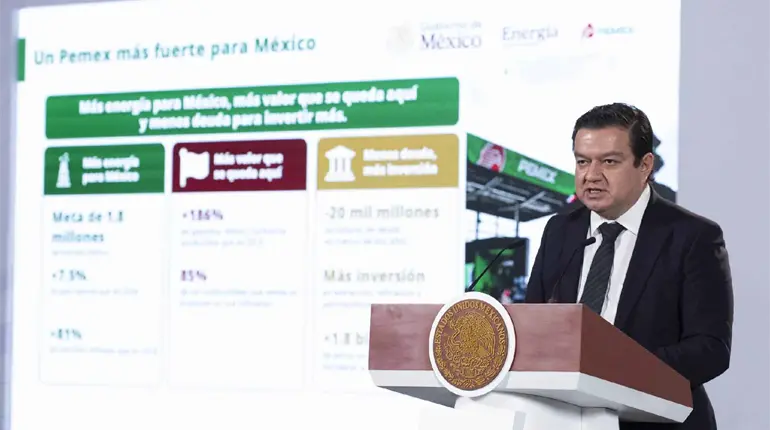 Pemex reduce su deuda y proyecta invertir 1.8 billones de pesos para aumentar producci&oacute;n