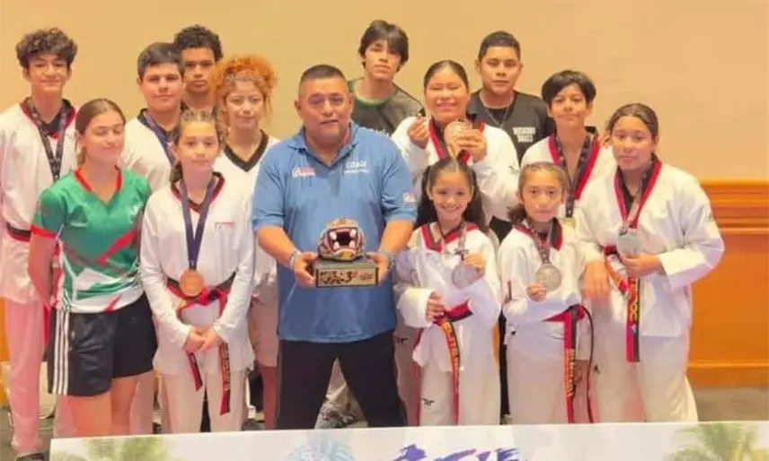 El taekwondo tabasqueño brilló con 14 medallas entre el Torneo San Francisco Asís y la Copa Nayarit