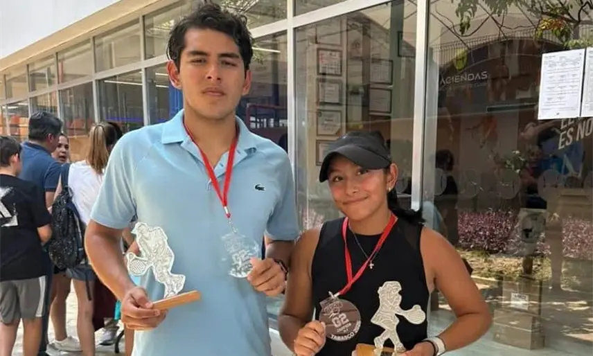 Los tabasqueños Mauricio y Sofía Sala competirán en el Torneo Master de Tenis en Veracruz