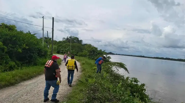 Alerta Jonuta sobre riesgo de deslave en carretera del poblado Sacrificio por inclemencias del tiempo