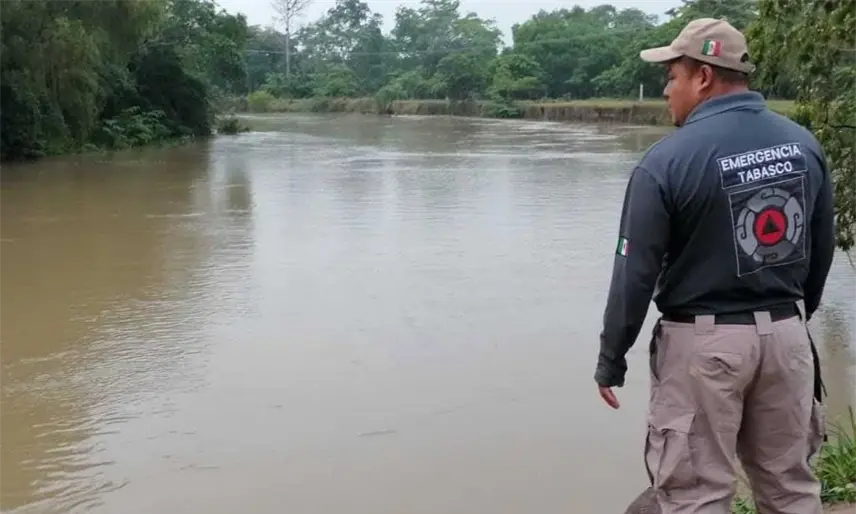 Reporta Protección Civil disminución de niveles en ríos de Tabasco tras frente frío No. 2