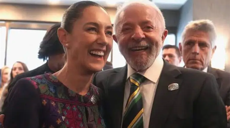 Claudia Sheinbaum celebra triunfo de Lula da Silva para un cuarto mandato en Brasil