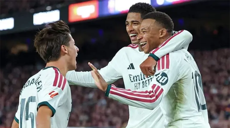 Mbapp&eacute; le da el triunfo al Real Madrid en el Cl&aacute;sico Espa&ntilde;ol ante Barcelona, y le quita el invicto en LaLiga
