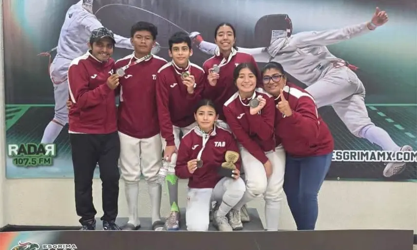 Tabasco luce con 12 medallas en el 1er. Selectivo Nacional de Esgrima en Querétaro