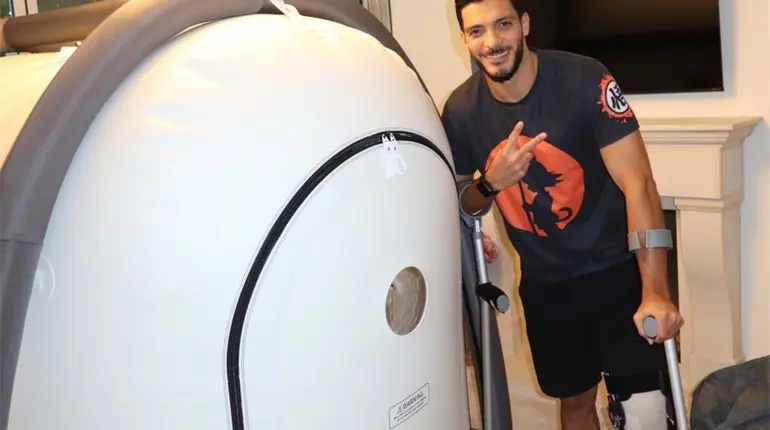 La empresa CryoCube le regala a Ra&uacute;l Jim&eacute;nez una c&aacute;mara hiperb&aacute;rica para su recuperaci&oacute;n