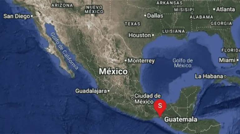 Sismo de 4.6 al norte de Arriaga, Chiapas; se percibe en zonas de Tabasco