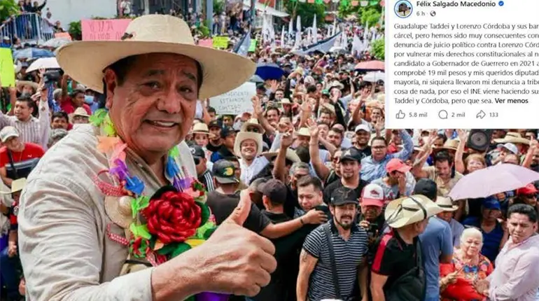Exige F&eacute;lix Salgado c&aacute;rcel para Guadalupe Taddei y Lorenzo C&oacute;rdova