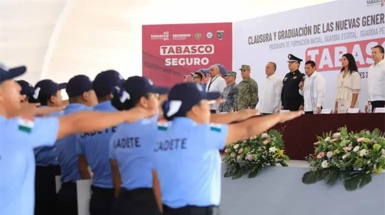 Dan la bienvenida a la FIRT Olmeca a 238 graduados del programa de formaci&oacute;n inicial de seguridad