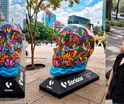 El artista pl&aacute;stico tabasque&ntilde;o Andr&eacute;s Ceja participa con su obra en la exposici&oacute;n Mexicr&aacute;neos 2026 en la CDMX
