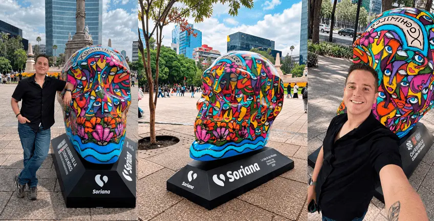 El artista plástico tabasqueño Andrés Ceja participa con su obra en la exposición Mexicráneos 2026 en la CDMX El artista plástico tabasqueño Andrés Ceja participa con su obra en la exposición Mexicráneos 2026 en la CDMX