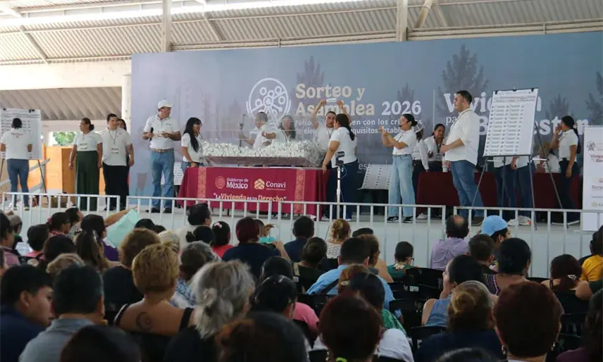 Realizan sorteos de Viviendas del Bienestar en Centro, Centla y Cárdenas