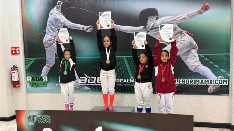 Tabasco suma seis medallas m&aacute;s en el 1er Selectivo Nacional de Esgrima en Quer&eacute;taro