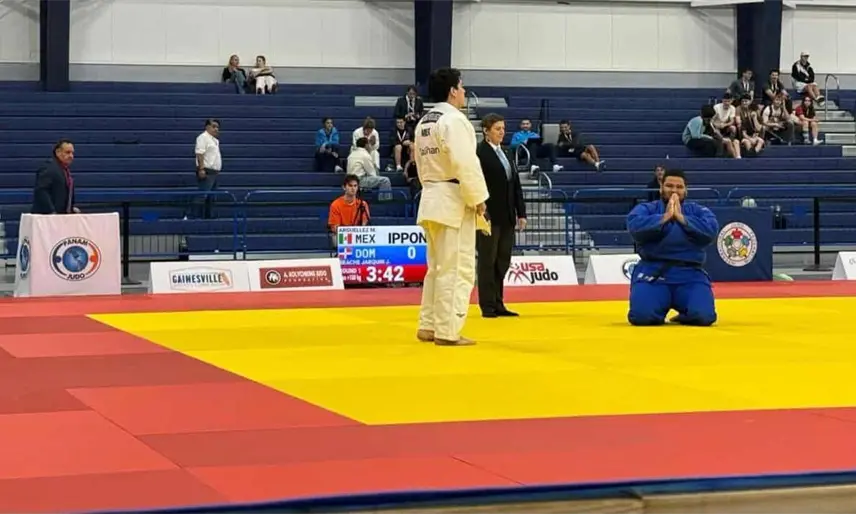 El tabasqueño Maddox Argüellez gana su segundo oro en el Panamericano de Judo en Florida