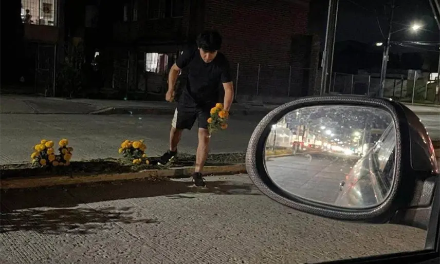 Exhiben a joven por "robar" plantas de cempasúchil en Cunduacán